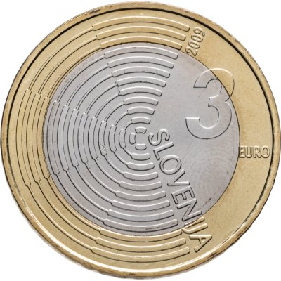 купить Словения 3 евро (euro) 2009 100-летие первого полета на моторном самолете