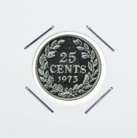 Купить Либерия 25 центов (cents) 1973