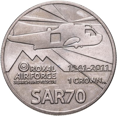купить Фолклендские острова 1 крона 2011 "70 лет Поисково-спасательной службе"