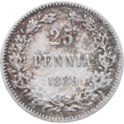 купить 25 пенни (pennia) 1889 L Российская Финляндия