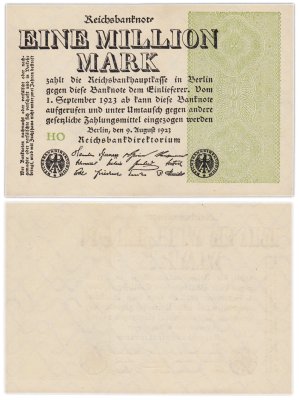купить Германия 1000000 марок 1923 года