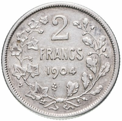 купить Бельгия 2 франка (francs) 1904