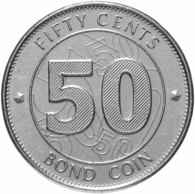 купить Зимбабве 50 центов (cents) 2014