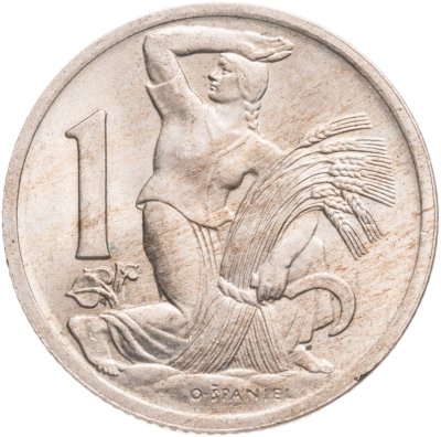 купить Чехословакия 1 крона (crown) 1938