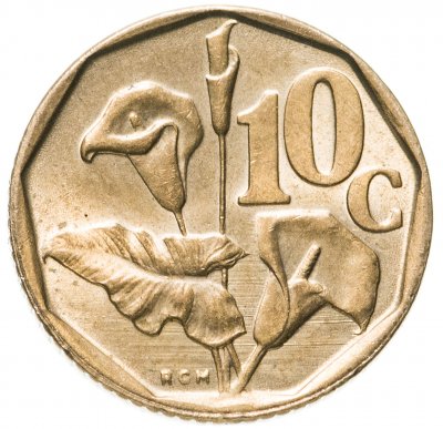 купить ЮАР 10 центов (cent) 1990-1995, случайная дата