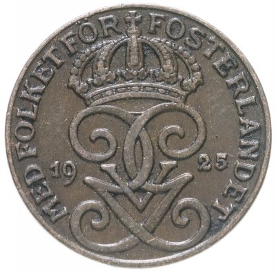 купить Швеция 1 эре (ore) 1925