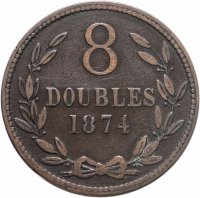 купить Гернси 8 дублей 1874