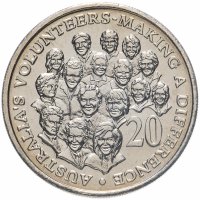 Купить Австралия 20 центов 2003 "Волонтеры"