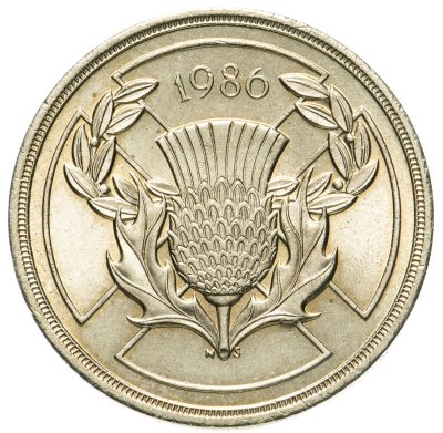 купить Великобритания 2 фунта (pounds) 1986 "XIII Игры Содружества"