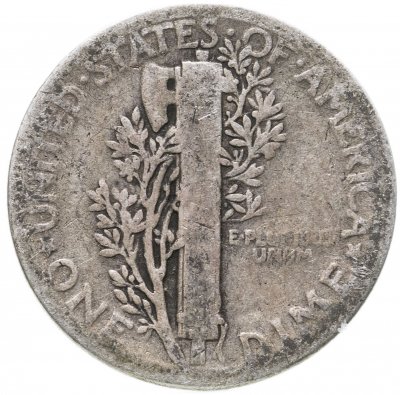 купить США 10 центов (дайм, one dime) 1929 Mercury Dime Без отметки монетного двора