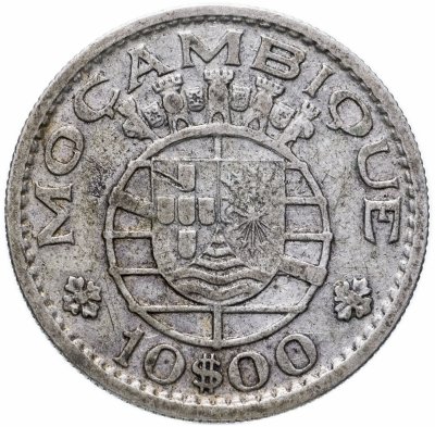 купить Мозамбик 10 эскудо (escudos) 1955