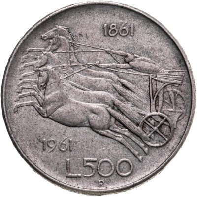 купить Италия 500 лир (lire) 1961 "100 лет со дня объединения Италии"