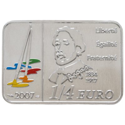купить Франция 1/4 евро (25 евроцентов) 2007 "Эдгар Дега" в футляре с сертификатом
