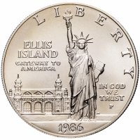 Купить США 1 доллар (dollar) 1986 P "100 лет Статуе Свободы"