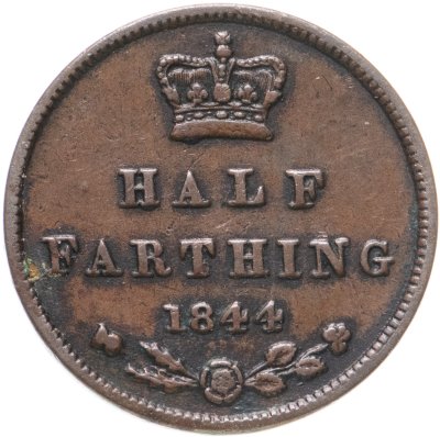 купить Великобритания 1/2 фартинга (farthing) 1844