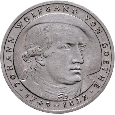 купить Германия 5 марок (deutsche mark) 1982 "150 лет со дня смерти Иоганна Вольфганга фон Гёте"