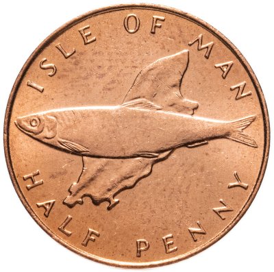 купить Остров Мэн 1/2 пенни (penny) 1976