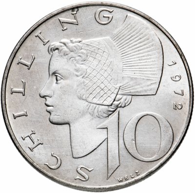 купить Австрия 10 шиллингов (shillings) 1972