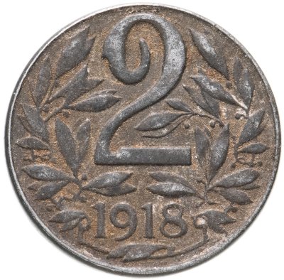 купить Австро-Венгрия 2 геллера (heller) 1918, монета для Австрии