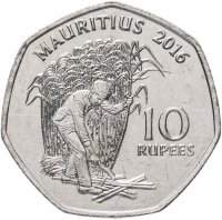 купить Маврикий 10 рупий (rupee) 1997-2019 случайная дата