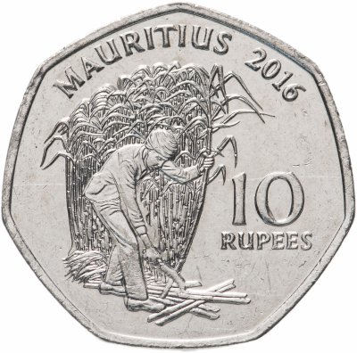 купить Маврикий 10 рупий (rupee) 1997-2019 случайная дата