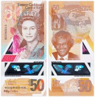 Купить Восточные Карибы 50 долларов 2019 (Pick **) пластик