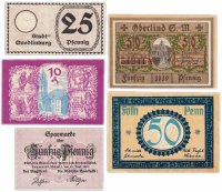 купить Германия (разные земли) набор из 5 нотгельдов 1917-1922