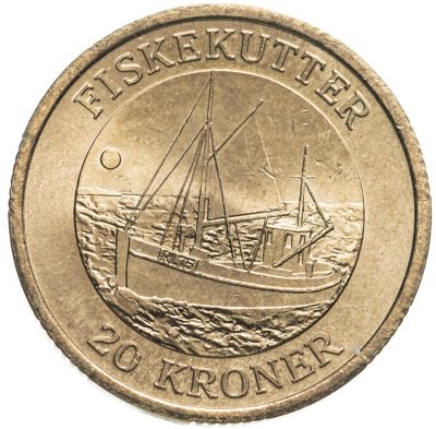 купить Дания 20 крон (kroner) 2010 Рыболовецкая лодка