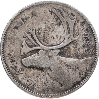 купить Канада 25 центов (cents) 1937-1947, случайная дата
