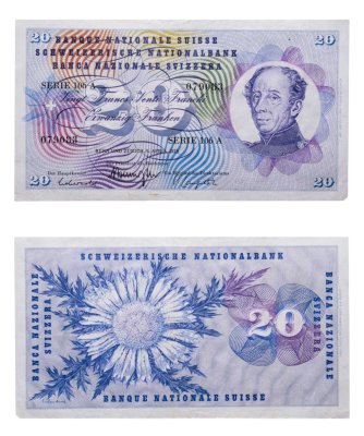купить Швейцария 20 франков 1976
