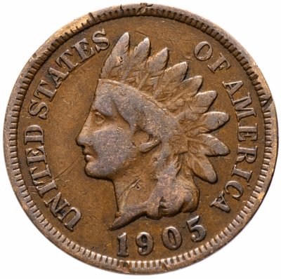 купить США 1 цент (cent) 1905 Indian Head Cent