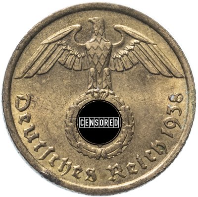 купить Германия (Третий Рейх) 10 рейхспфеннигов (reichspfennig) 1938, знак монетного двора "A" - Берлин