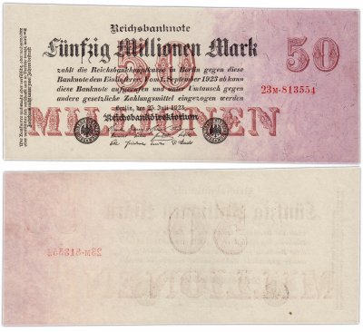 купить Германия 50000000 марок 1923 (Pick 98a(2))