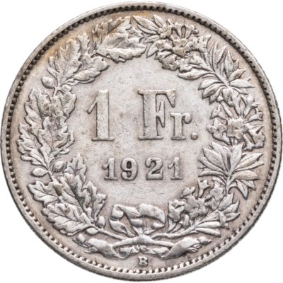 купить Швейцария 1 франк (franc) 1921