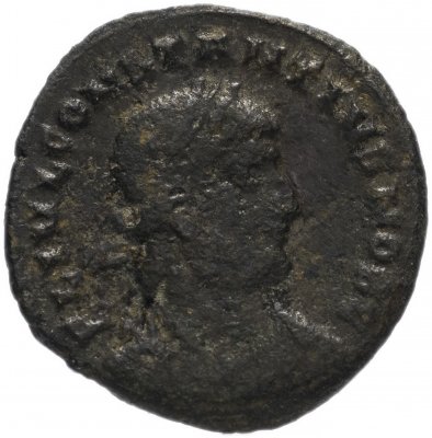 купить Римская Империя Констанций II 324–361 гг фоллис (реверс: два воина стоят лицом друг к другу, между ними два штандарта)