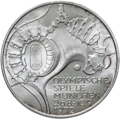 купить Германия 10 марок 1972 "XX летние Олимпийские Игры, Мюнхен 1972 - Стадион"