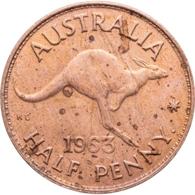 купить Австралия 1/2 пенни (penny) 1963