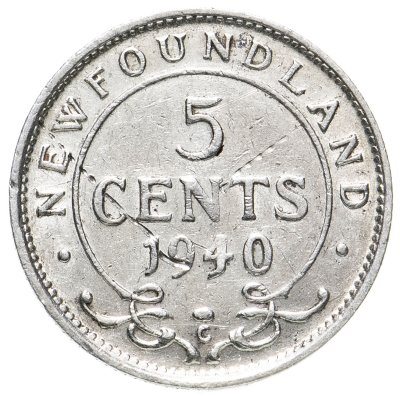 купить Ньюфаундленд 5 центов (cents) 1940