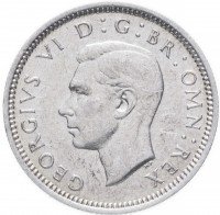 Купить Великобритания 6 пенсов 1942