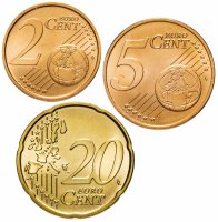 Купить Германия полный годовой набор 2006 двор D (3 монеты - 2,5,20 центов, UNC)