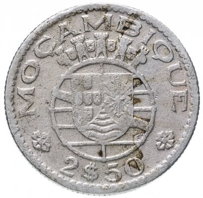 купить Мозамбик 2,5 эскудо (escudos) 1953