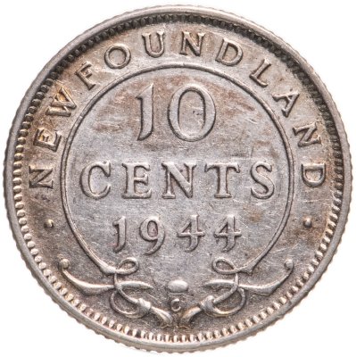 купить Ньюфаундленд 10 центов (cents) 1944