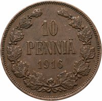 купить 10 пенни (pennia) 1916
