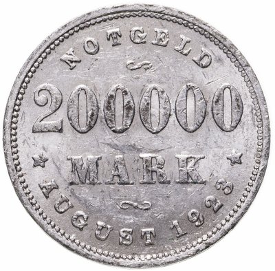 купить Германия, Веймарская Республика, Гамбург нотгельд 200000 марок 1923