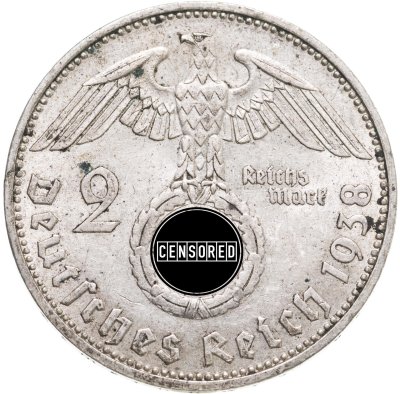 купить Германия (Третий Рейх) 2 рейхсмарки 1938