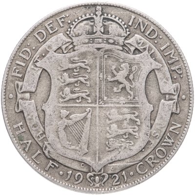 купить Великобритания 1/2 кроны (crown) 1921