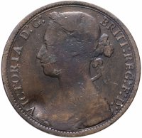 Купить Великобритания 1 пенни (penny) 1878