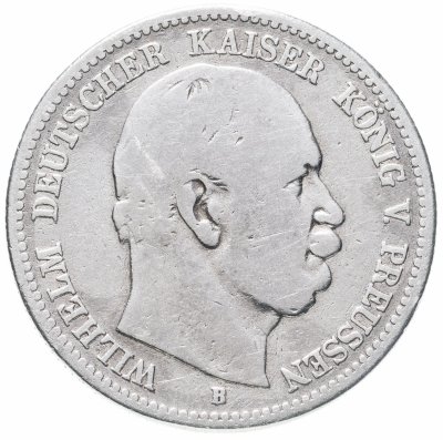 купить Германская Империя, Пруссия 2 марки 1877 B знак монетного двора: "B" - Бреслау