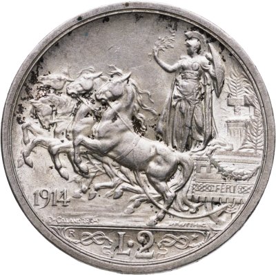 купить Италия 2 лиры 1914