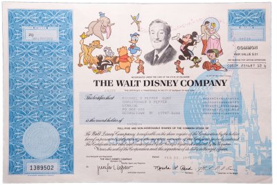 купить Акция США WALT DISNEY COMPANY, 1997 г. R